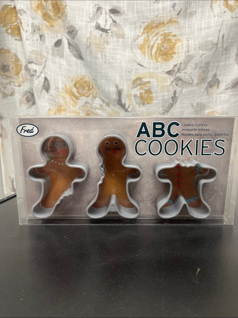 Fred White ABC Gingerbread Man Cookie Cutters Set - 3 Pieces